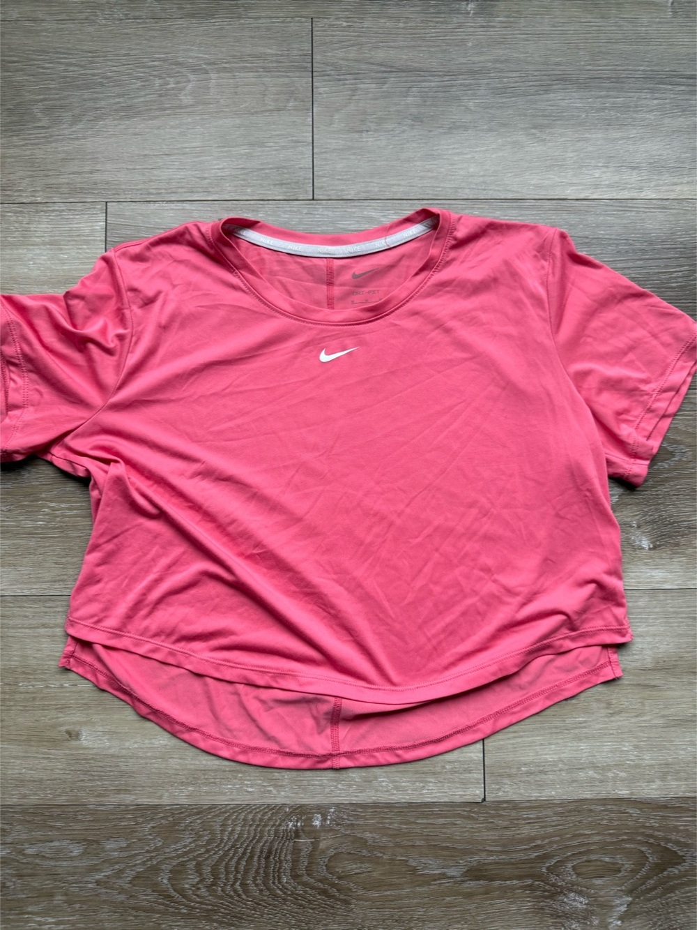 Nike Swift Women's Dri-FIT Short-Sleeve Running Top Athletic Tank Top in Pink